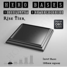 Load image into Gallery viewer, Hero Bases Display Extenders | Squares and Rectangles | Convert Gaming Bases to Display Bases & Plinths - ModelBricks