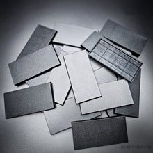 Load image into Gallery viewer, 100x50mm | 50x100mm Rectangular Plain Plastic Bases | Versatile Miniature Stands - ModelBricks