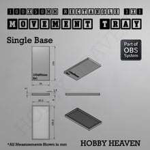 Load image into Gallery viewer, Rectangle Movement Trays | Cavalry & Monsters | 50×25-100×60mm | OBS System - ModelBricks