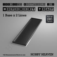Load image into Gallery viewer, Rectangle Movement Trays | Cavalry & Monsters | 50×25-100×60mm | OBS System - ModelBricks