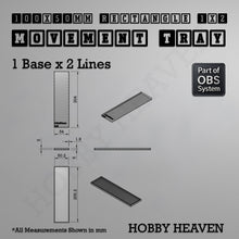 Load image into Gallery viewer, Rectangle Movement Trays | Cavalry & Monsters | 50×25-100×60mm | OBS System - ModelBricks