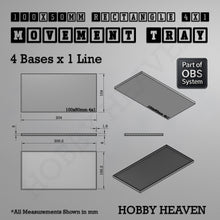 Load image into Gallery viewer, Rectangle Movement Trays | Cavalry & Monsters | 50×25-100×60mm | OBS System - ModelBricks