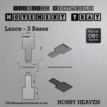 Load image into Gallery viewer, Rectangle Movement Trays | Cavalry & Monsters | 50×25-100×60mm | OBS System - ModelBricks