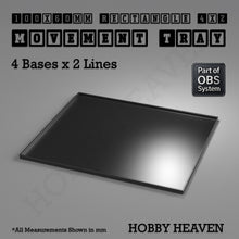 Load image into Gallery viewer, Rectangle Movement Trays | Cavalry & Monsters | 50×25-100×60mm | OBS System - ModelBricks