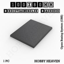 Load image into Gallery viewer, Rectangle Bases Range Sizes - 75x30mm to 125x40mm Medium Sizes 3d Print Full Range Tabletop Games - ModelBricks