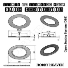 Load image into Gallery viewer, Oval To Oval Bases Size Converters 3d Print Full Range - ModelBricks