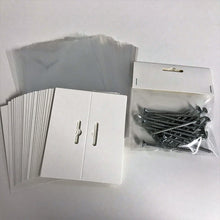 Load image into Gallery viewer, 100 Header Cards With Free Bags. Euro Slot, Blank Shop Product Display Packaging - ModelBricks