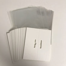 Load image into Gallery viewer, 100 Header Cards With Free Bags. Euro Slot, Blank Shop Product Display Packaging - ModelBricks