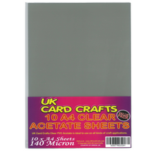 Load image into Gallery viewer, 10 x A4 Acetate Sheets – 140 Micron Clear Film for Crafts, OHP & Covers - ModelBricks