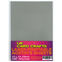 Load image into Gallery viewer, Laser Printable A4 Acetate Sheets – 10 Pack for Craft & Projects - ModelBricks