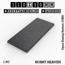 Load image into Gallery viewer, Rectangle Bases Range Sizes - 75x30mm to 125x40mm Medium Sizes 3d Print Full Range Tabletop Games - ModelBricks