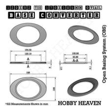 Load image into Gallery viewer, Oval To Oval Bases Size Converters 3d Print Full Range - ModelBricks