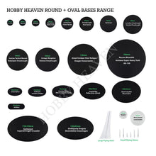 Load image into Gallery viewer, 120x92mm Oval Plain Plastic Base - ModelBricks