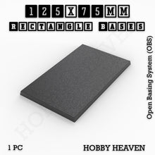 Load image into Gallery viewer, Rectangle Bases Range Sizes - 125x50mm to 200x175mm Large Sizes 3d Print Full Range Tabletop Games - ModelBricks