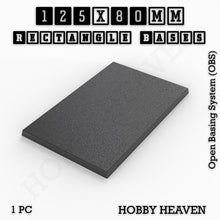 Load image into Gallery viewer, Rectangle Bases Range Sizes - 125x50mm to 200x175mm Large Sizes 3d Print Full Range Tabletop Games - ModelBricks