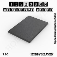 Load image into Gallery viewer, Rectangle Bases Range Sizes - 125x50mm to 200x175mm Large Sizes 3d Print Full Range Tabletop Games - ModelBricks