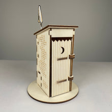 Load image into Gallery viewer, Outhouse WC Toilet - Pre-Built Model by Curious Rabbit ® - ModelBricks