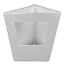 Load image into Gallery viewer, 10 Pack A6 White Rounded Top Square Aperture Card Blanks & Envelopes, Tri-Fold - 300gsm - ModelBricks