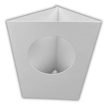 Load image into Gallery viewer, 10 Pack A6 White Top Circle Aperture Card Blanks & Envelopes, Tri-Fold - 300gsm - ModelBricks