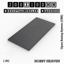 Load image into Gallery viewer, Rectangle Bases Range Sizes - 125x50mm to 200x175mm Large Sizes 3d Print Full Range Tabletop Games - ModelBricks