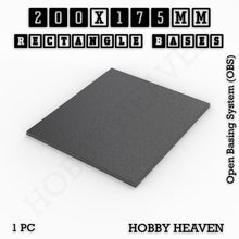 Load image into Gallery viewer, Rectangle Bases Range Sizes - 125x50mm to 200x175mm Large Sizes 3d Print Full Range Tabletop Games - ModelBricks