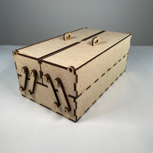 Load image into Gallery viewer, Small Two Tier Toolbox - Pre-Built Model by Curious Rabbit ® - ModelBricks