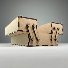 Load image into Gallery viewer, Small Two Tier Toolbox - Pre-Built Model by Curious Rabbit ® - ModelBricks