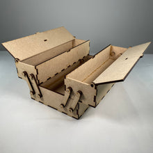 Load image into Gallery viewer, Small Two Tier Toolbox - Pre-Built Model by Curious Rabbit ® - ModelBricks