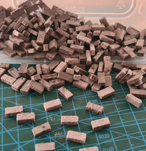 Load image into Gallery viewer, 1:35 Scale Diorama Building War Gaming Grey Stone Blocks Bricks 12mm L 5.75mm W x 2.75mm H