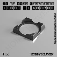 Load image into Gallery viewer, Round to Square Bases Shape and Size Converters 3d Print Full Range - ModelBricks