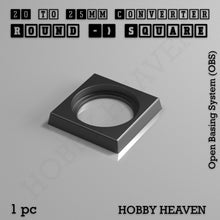 Load image into Gallery viewer, Round to Square Bases Shape and Size Converters 3d Print Full Range - ModelBricks