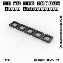 Load image into Gallery viewer, Square to Square Bases Size Converters 3d Print Full Range - ModelBricks