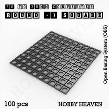 Load image into Gallery viewer, Round to Square Bases Shape and Size Converters 3d Print Full Range - ModelBricks