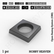 Load image into Gallery viewer, Round to Square Bases Shape and Size Converters 3d Print Full Range - ModelBricks