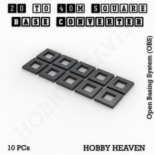 Load image into Gallery viewer, Square to Square Bases Size Converters 3d Print Full Range - ModelBricks