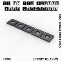 Load image into Gallery viewer, Square to Square Bases Size Converters 3d Print Full Range - ModelBricks