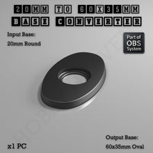 Load image into Gallery viewer, Round To Oval Bases Size Converters 3d Print Full Range - ModelBricks