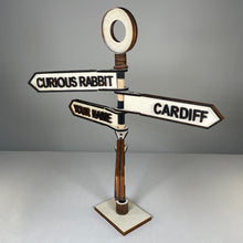Load image into Gallery viewer, Traditional Direction Sign - Handmade Ornament by Curious Rabbit ® - ModelBricks