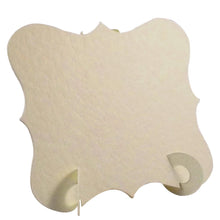 Load image into Gallery viewer, 24 x Hammered Ivory Elegant Place Cards, Perfect for Stylish Weddings & Parties. Tableware UK Card Crafts - ModelBricks