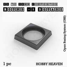 Load image into Gallery viewer, Round to Square Bases Shape and Size Converters 3d Print Full Range - ModelBricks