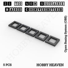 Load image into Gallery viewer, Square to Square Bases Size Converters 3d Print Full Range - ModelBricks