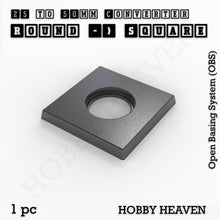 Load image into Gallery viewer, Round to Square Bases Shape and Size Converters 3d Print Full Range - ModelBricks