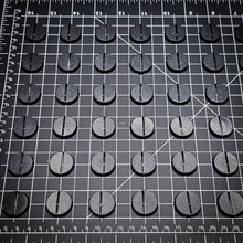 Load image into Gallery viewer, 25mm Round Slotted Bases for Wargaming Miniatures | Durable Plastic | Compatible with Popular Tabletop Games - ModelBricks