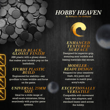 Load image into Gallery viewer, 25mm Round Plain Plastic Bases - ModelBricks