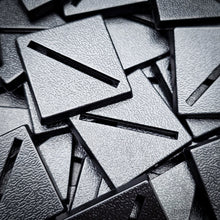 Load image into Gallery viewer, 25mm Square Diagonal Slotted Plastic Bases - ModelBricks