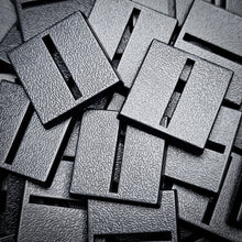 Load image into Gallery viewer, 25mm Square Parallel Slotted Plastic Bases - ModelBricks