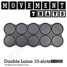 Load image into Gallery viewer, 25mm Movement Trays for Tabletop Games | Waargaming | Full Range - ModelBricks