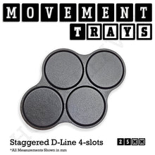 Load image into Gallery viewer, 25mm Movement Trays for Tabletop Games | Waargaming | Full Range - ModelBricks