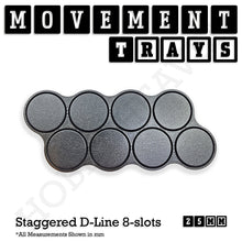 Load image into Gallery viewer, 25mm Movement Trays for Tabletop Games | Waargaming | Full Range - ModelBricks