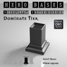 Load image into Gallery viewer, Hero Bases Display Extenders | Squares and Rectangles | Convert Gaming Bases to Display Bases & Plinths - ModelBricks
